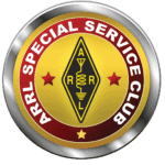 Medina County Amateur Radio Club badge with ARRL logo and emblem.